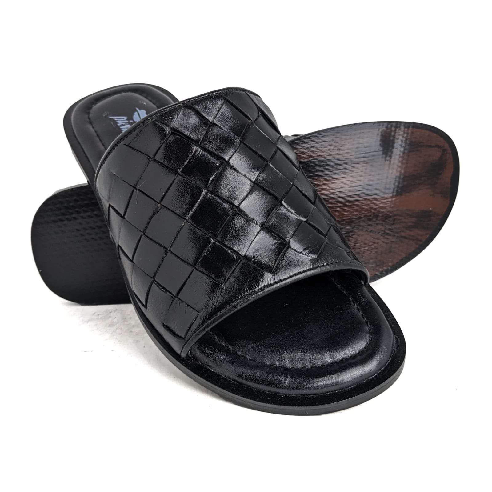 Black Handmade Slipper PS-9421