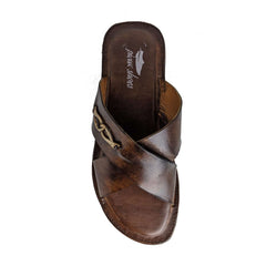 Brown Handmade Slipper PS-9429